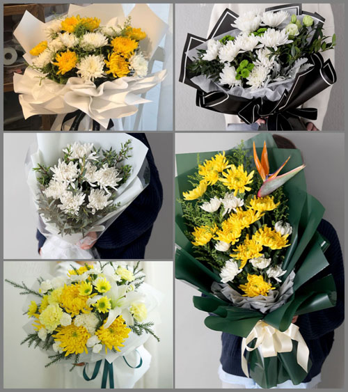 山东青岛平度市外向区白事花束代送